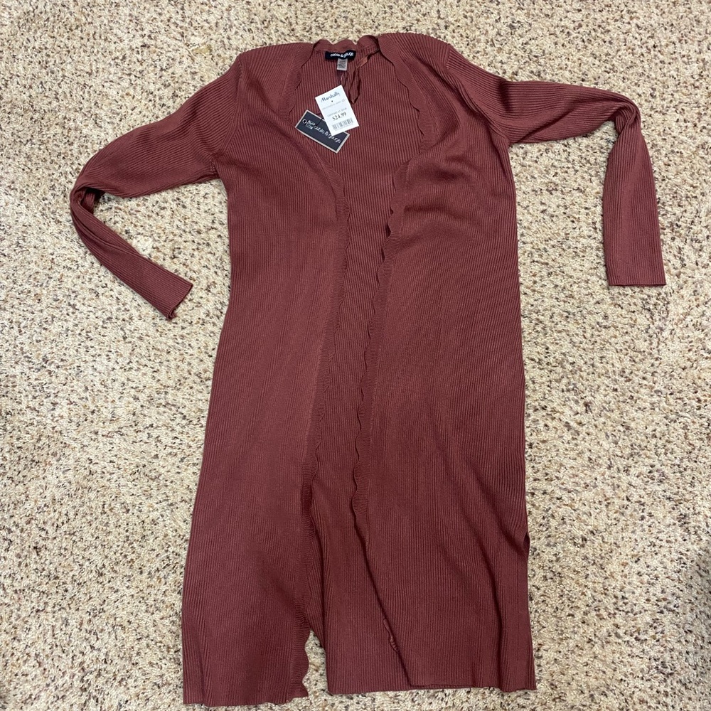 Ribbed Long Sleeve cardigan